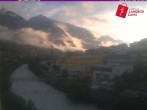 Archiv Foto Webcam Landeck: Blick auf den Inn 05:00
