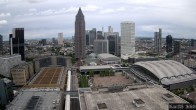 Archiv Foto Webcam Blick von Frankfurter Messe auf die Skyline 15:00