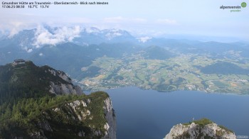 Ausblick Gmundner Hütte am Traunstein