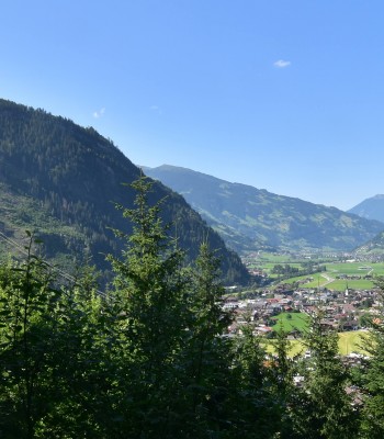 Blick auf Mayrhofen im Zillertal