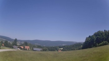 Sicht auf das Dreisessel-Bergmassiv