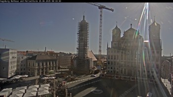 Augsburger Rathausplatz und Perlachturm
