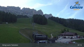 Welschnofen: View chair Lift King Laurin